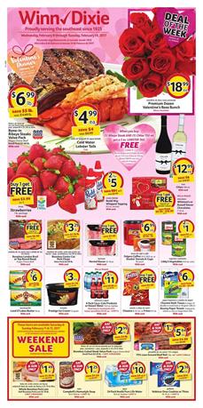 Winn Dixie Weekly Ad Valentine's Day 2017