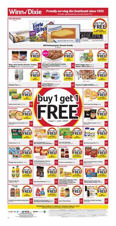 Winn Dixie Weekly Ad Bogo Deals Mar 15 - 21 2017