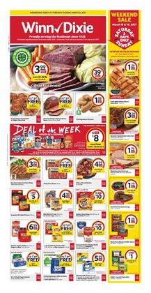 Winn Dixie Weekly Ad Deals Mar 15 - 21 2017