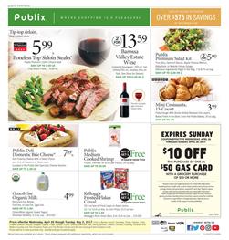 Bogo Free Publix Weekly Ad Apr 26 - May 2 2017
