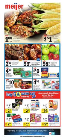 Meijer Weekly Ad Deals April 23 - 29 2017
