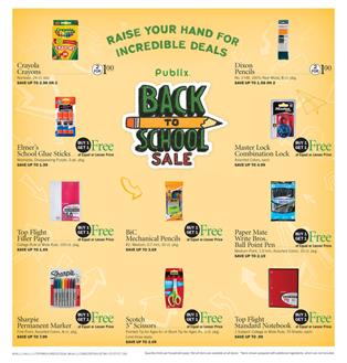 Back To School Sale July 2017 2 Back To School Sale July 2017 Publix