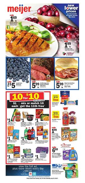 Meijer Weekly Ad Deals July 16 - 22 2017