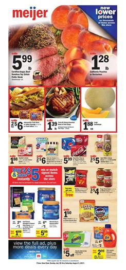 Meijer Weekly Ad Grocery July 30 - Aug 5 2017