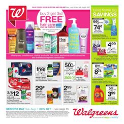 Walgreens Ad Food Deals Jul 30 - Aug 5 2017