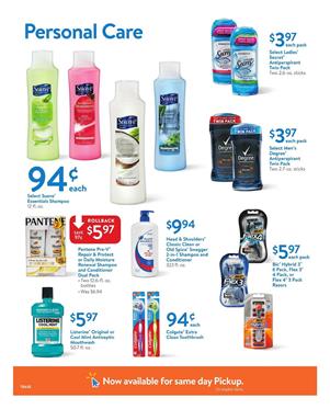 Walmart Ad Personal Care Deals July 16 - 27 2017