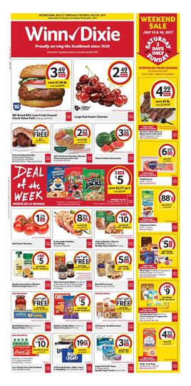 Winn Dixie Ad Deals July 12 - 18 2017