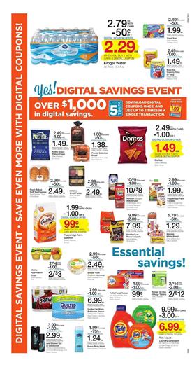 Kroger Ad Digital Savings Event Aug 16 - 22 2017