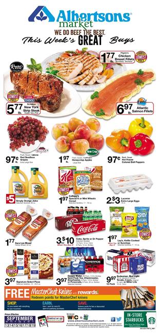 Albertsons Weekly Ad Deals Sep 13 - 19 2017