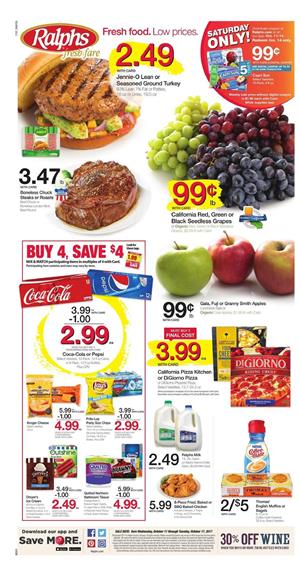 Ralphs Weekly Ad Deals October 11 - 17 2017