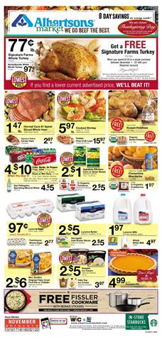 Albertsons Weekly Ad Deals November 15 - 21, 2017