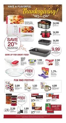 Kroger Ad Thanksgiving Deals Nov 8 - 14, 2017