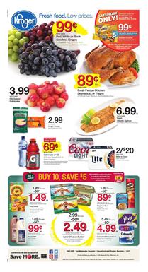 Kroger Weekly Ad Deals Nov 1 - 7, 2017