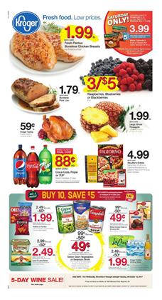 Kroger Weekly Ad Deals November 8 - 14, 2017