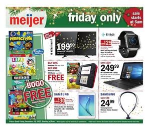 Meijer Ad Black Friday Electronics Nov 24, 2017