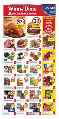Winn Dixie Weekly Ad Deals Nov 8 - 14, 2017