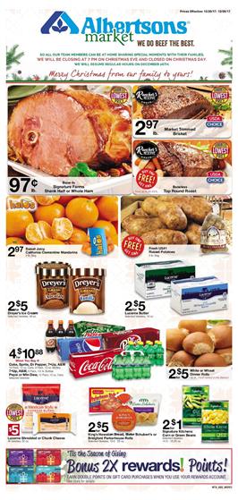 Albertsons Weekly Ad Christmas December 20 - 26, 2017