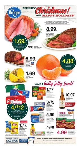 Kroger Weekly Ad Christmas December 20 - 26, 2017