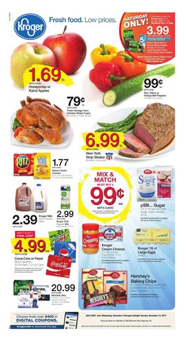 Kroger Weekly Ad Deals December 6 - 12, 2017