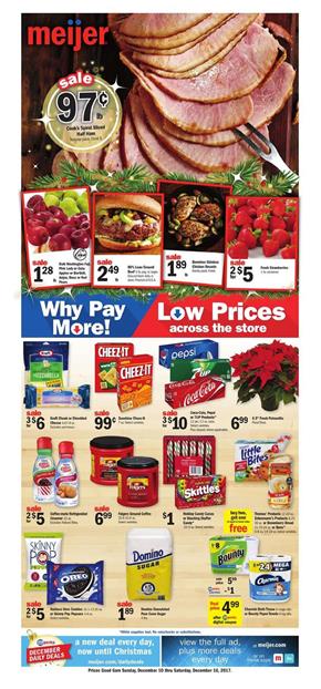 Meijer Weekly Ad Deals December 10 - 16, 2017