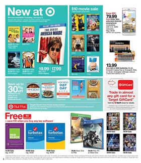 Target Weekly Ad Gifts Dec 31 - Jan 6, 2018