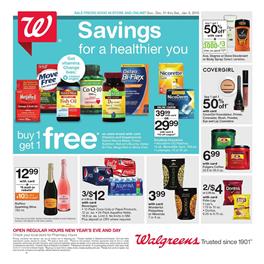 Walgreens Weekly Ad Deals Dec 31 - Jan 6 2018