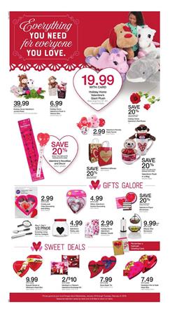Kroger Ad Valentine's Day Jan 24 - 30, 2018