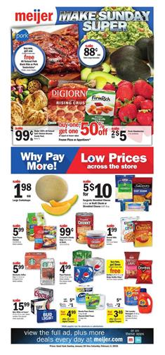 Meijer Weekly Ad Deals Jan 28 - Feb 3, 2018