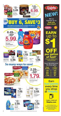 Ralphs Ad Mix and Match Sale Jan 24 - 30, 2018