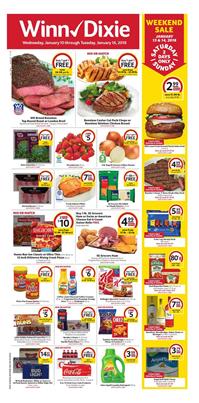 Winn Dixie Weekly Ad Deals January 10 - 16, 2018