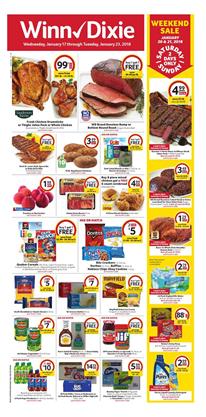 Winn Dixie Weekly Ad Deals January 17 - 23, 2018
