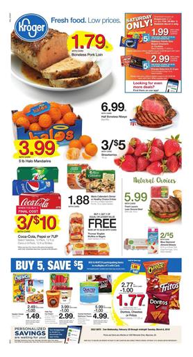 Kroger Weekly Ad Deals Feb 28 Mar 6 2018