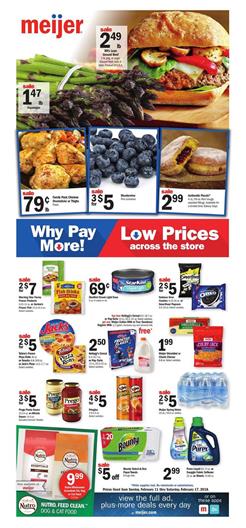 Meijer Weekly Ad Deals February 11 17 2018