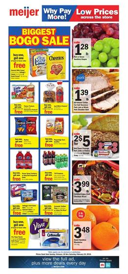 Meijer Weekly Ad Sale February 18 24 2018