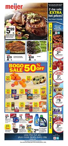 Meijer Weekly Ad Deals April 15 21 2018