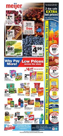 Meijer Weekly Ad Deals Jul 22 28 2018