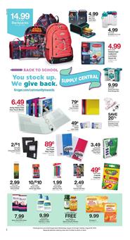 Kroger Ad Back to School Sale Aug 22 28 2018