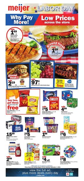 Meijer Weekly Ad Deals Aug 26 Sep 1 2018