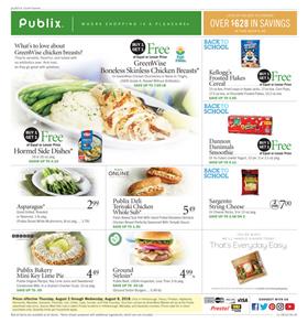 Publix Weekly Ad Deals Aug 2 8 2018