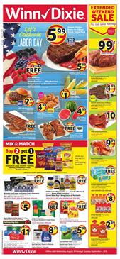 Winn Dixie Ad Labor Day Sale Aug 29 Sep 4 2018