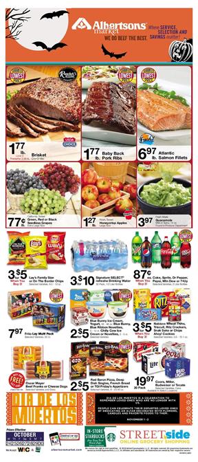 Albertsons Weekly Ad Halloween Sale Oct 24 30 2018