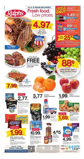 Ralphs Weekly Ad Deals Oct 3 9 2018