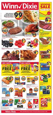 Winn Dixie Weekly Ad Deals Oct 31 Nov 6 2018