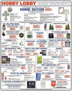 Hobby Lobby black friday ad 2018