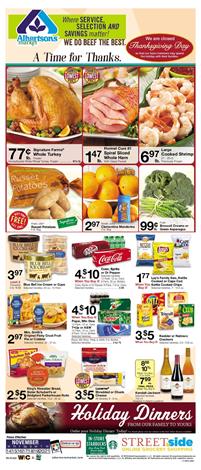 Albertsons Weekly Ad Thanksgiving Nov 14 21