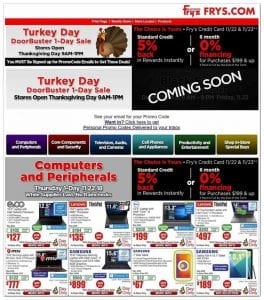 Fry's Black Friday Ad 2018
