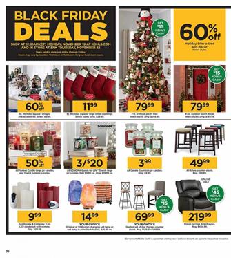 Kohls Black Friday Christmas Decoration Deals 2018