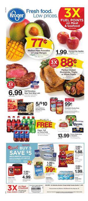 Kroger Weekly Ad Holiday Dec 5 11 2018