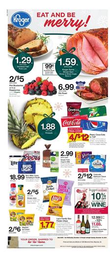 Kroger Weekly Ad Holiday Foods Dec 12 - 18, 2018 1 Kroger Weekly Ad Holiday Foods Dec 12 18 2018