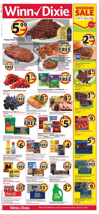 winn dixie winn dixie weekly ad jan 9 2019 1